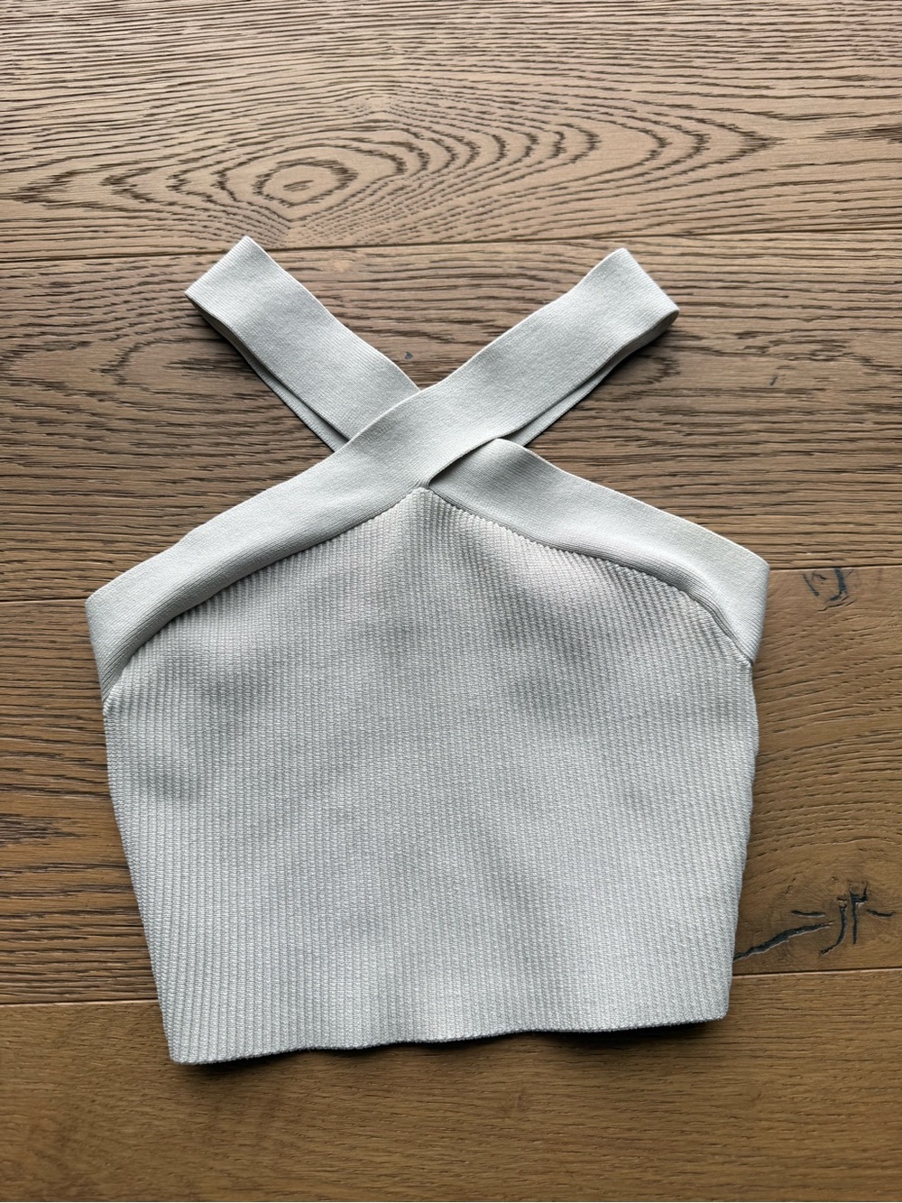 Aritizia Babaton Sculpt Knit Top in Matte Pearl